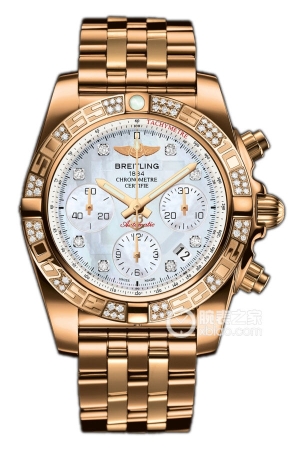 Breitling mechanical chronograph HB0140AA.A723.378H Automatic machinery, 18k rose gold, 41mm (discontinued)