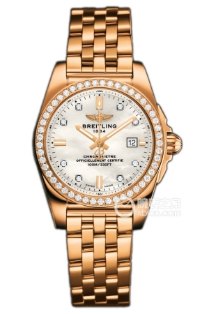 Breitling H7234853.A792.791H Temperature-compensated SuperQuartz™ movement, 18k rose gold, 29mm (discontinued)
