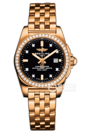 Breitling H7234853.BE86.791H Temperature-compensated SuperQuartz™ movement, 18k rose gold, 29mm (discontinued)