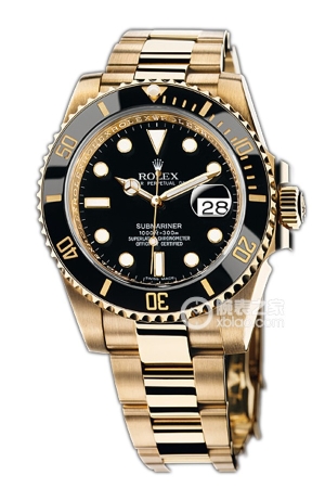 Rolex Submariner 116618LN-97208 Black Dial 18k gold, 40mm