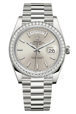 Rolex Day-Date Model M228349RBR-0007 Automatic machinery, 18k white gold, 40mm