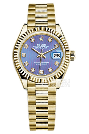 Rolex Women's Datejust M279178-0018 Automatic machinery, 18k gold, 28mm