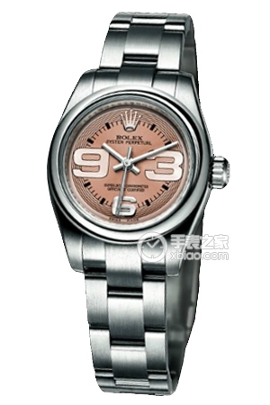 Rolex Oyster Perpetual 176200 with pink dial Automatic machinery, stainless steel, 26mm