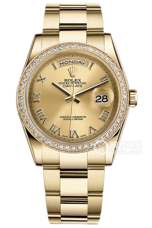 Rolex Day-Date Model M118348-0194 Automatic machinery, 18k gold, 36mm