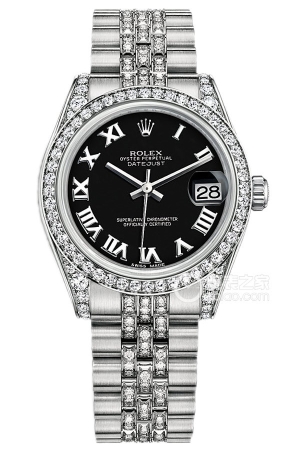 Rolex Women's Datejust M178159-0061 Automatic mechanical, 18k white gold set with diamonds, 31mm