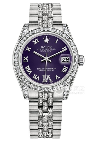 Rolex Women's Datejust M178159-0065 Automatic mechanical, 18k white gold set with diamonds, 31mm