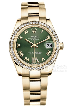 Rolex Women's Datejust M178288-0055 Automatic machinery, 18k gold, 31mm