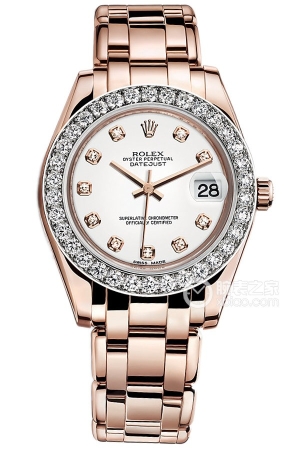 Rolex PEARLMASTER m81285-0033 Automatic mechanical, 18k rose gold with diamonds, 34mm