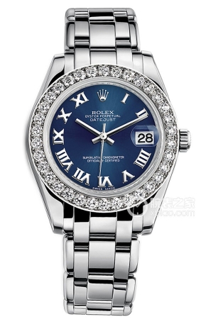 Rolex PEARLMASTER m81299-0039 Automatic mechanical, 18k white gold set with diamonds, 34mm