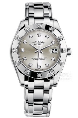 Rolex PEARLMASTERm81319-0001 Automatic mechanical, 18k white gold, 34mm