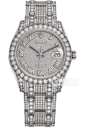 Rolex PEARLMASTERm86409rbr-0001 Automatic mechanism, 18ct white gold, lugs set with diamonds, 39mm