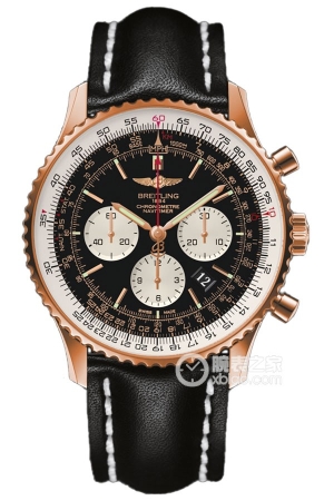 Breitling Aviator RB012721.BD10.441X.R20BA.1 Automatic mechanical movement, 18k red gold, rotating bezel, circular slide rule, 46mm