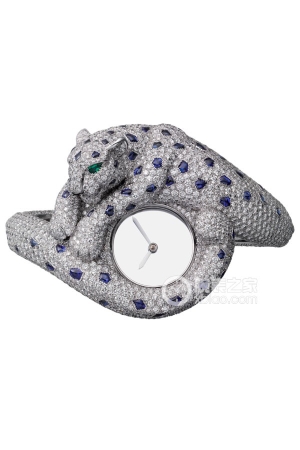 Cartier Creative Gemstone Watch HPI00979 Manual mechanical, 18K rhodium-plated white gold, inlaid with 2