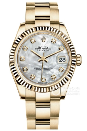 Rolex Women's Datejust 178278-0067 Automatic machinery, 18k gold, 31mm