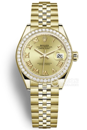 Rolex Women's Datejust M279138RBR-0022 Automatic machinery, 18k gold, 28mm