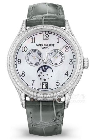 Patek Philippe Complications 4948G-010 Automatic mechanical design, 18k white gold, set with 347 diamonds (2.38mm)