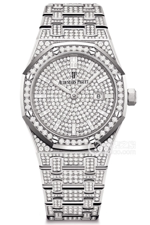 Audemars Piguet Royal Oak 67652BC.ZZ.1265BC.01 Quartz, 18k white gold, 896 brilliant-cut diamonds, total weight approximately 5.33mm