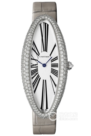 Cartier bathtub WJBA0009 (Extra Large) 18K rhodium-plated white gold, 52 x 23mm