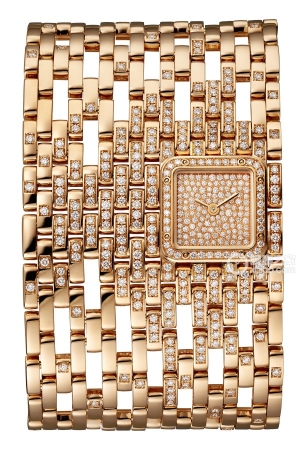 Cartier PANTHÈRE DE CARTIERHPI01293 Quartz, 18k rose gold, set with brilliant-cut round diamonds, 404 diamonds, approx. 2.22 x 19 mm