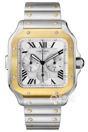 Cartier Santos W2SA0008 Automatic machinery, precision steel, 43.3 x 51.3 mm