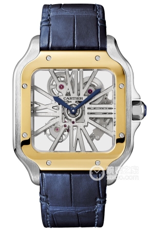 Cartier Santos de Cartier Squelette Skeleton Watch Manual machinery, precision steel