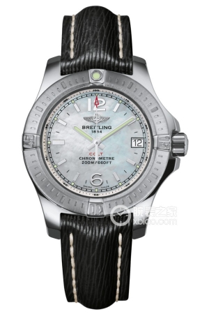 Breitling A7738811.A770.208X.A14BA.1 Temperature-compensated SuperQuartz™ quartz watch, stainless steel, unidirectional ratcheting rotating bezel, 33mm (discontinued)