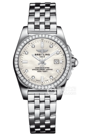 Breitling A72348531A1A1 Temperature-compensated SuperQuartz™ movement, stainless steel, 29mm