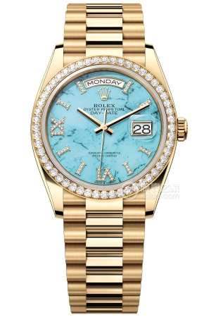 Rolex Day-Date Model M128348RBR-0037 Automatic machinery, 18k gold, 36mm