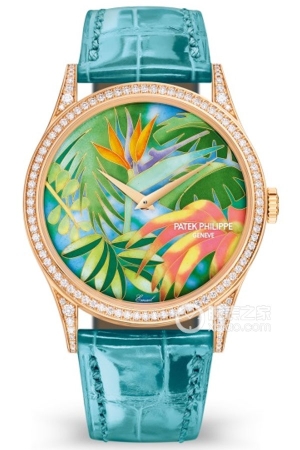 Patek Philippe Rare Craftsmanship 5077/100R-037 Automatic machinery, 18k rose gold set with diamonds