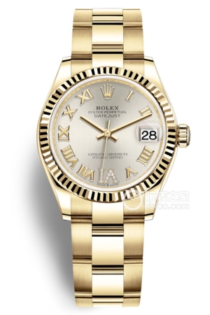 Rolex Datejust m278278-0027 Automatic machinery, 18k gold, 31mm