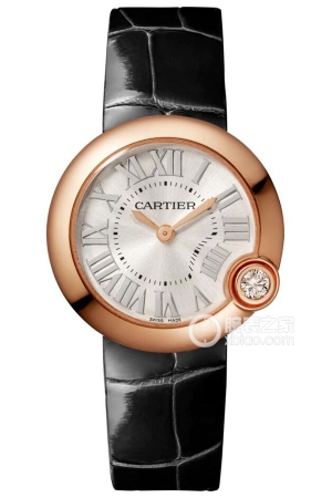 Cartier BALLON BLANC DE CARTIERWGBL0003 Quartz, 18k rose gold set with diamonds, 30mm
