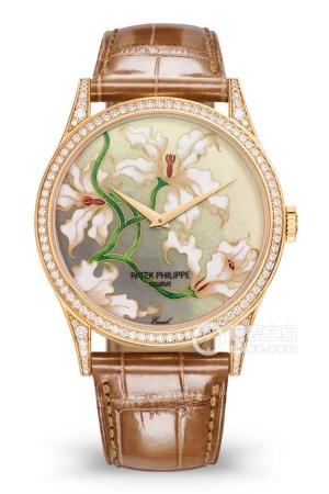 Patek Philippe Rare Craftsmanship 5077/100R-036 Automatic mechanical movement, 18k rose gold, bezel and lugs set with 112 brilliant-cut top Wesselton diamonds (approx. 0.37mm).