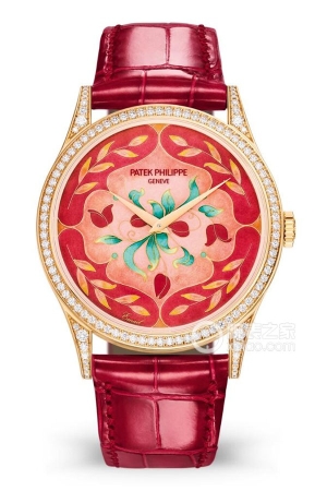 Patek Philippe Rare Craftsmanship 5077/100R-041 Automatic mechanical movement, 18k rose gold, bezel and lugs set with 112 brilliant-cut top Wesselton diamonds (approximately 0