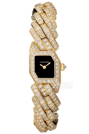 Cartier MAILLON DE CARTIERWJBJ0006 Quartz, 18k yellow gold, case and bracelet set with 580 round brilliant-cut diamonds (9.16 x 17mm).