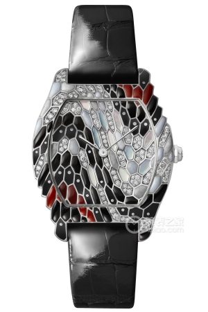 Cartier LIBRE series WJLI0023 Manual winding mechanism, 18K rhodium-plated white gold, case, dial and buckle set with 130 brilliant-cut round diamonds (0.31 × 39mm).