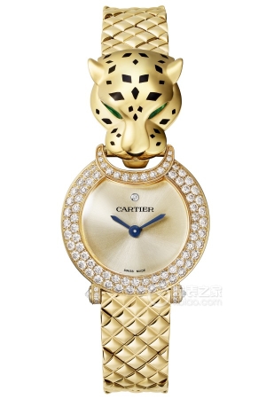 Cartier Panthère Jeanwellery Watcheshipi 01526 Quartz, 18k yellow gold, case and panther head set with 137 brilliant-cut diamonds (1.23.6mm).