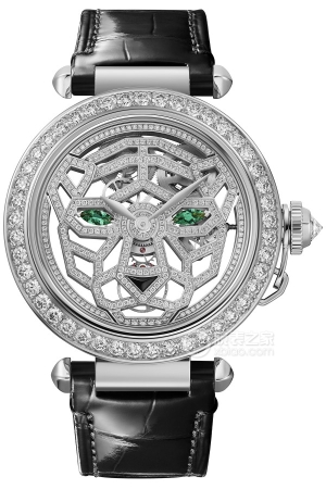 Cartier Pasha HPI01358 Manual mechanical, 18K rhodium-plated white gold with diamonds, 41mm