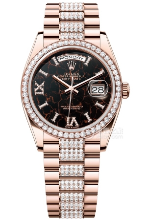 Rolex Day-Date Model M128345RBR-0045 Automatic mechanical, 18ct Everose gold, 36mm