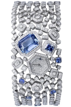 Cartier High Jewelry Watch HPI00606 Quartz, 18K rhodium-plated white gold set with diamonds