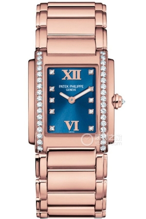 Patek Philippe Twenty ~44910/11R-012 Quartz, 18K rose gold set with diamonds, 25mm