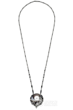 Cartier's Creative Gemstone Watch PANTHÈRE MYSTÉRIEUSE Panther Decor Mysterious Hour Watch Manual mechanical, platinum, 40mm