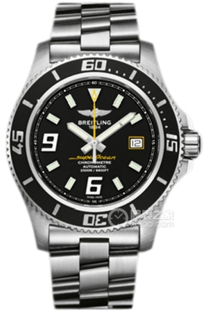 Breitling Superocean A1739102/BA78 Stainless Steel Yellow Needle Automatic machinery, precision steel, 44mm