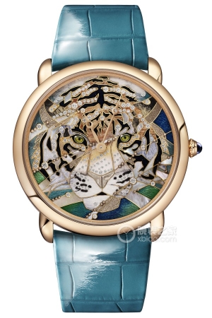 Cartier Ronde de Cartier Tiger-themed High Jewelry 18k rose gold, 40mm