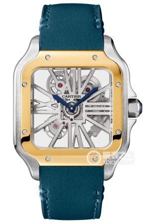 Cartier Santos WHSA0024 Manual mechanical device, stainless steel, 39.8mm