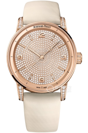 Audemars Piguet CODE 11.5915210OR.ZZ.D300VE.01 Automatic mechanical movement, rose gold set with 473 brilliant-cut diamonds, weighing approximately 2.41mm.
