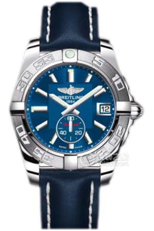 Breitling A3733011.C824 Blue Leather Automatic machinery, precision steel, 36mm