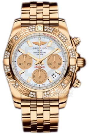 Breitling mechanical chronograph HB0140AA.A722 Automatic mechanical, rose gold, 41mm