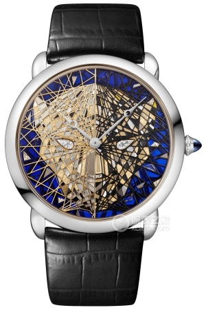 Cartier METIERS D'ART Master Craftsmanship: Panther Marquetry Manual mechanical, 18k white gold, 42mm