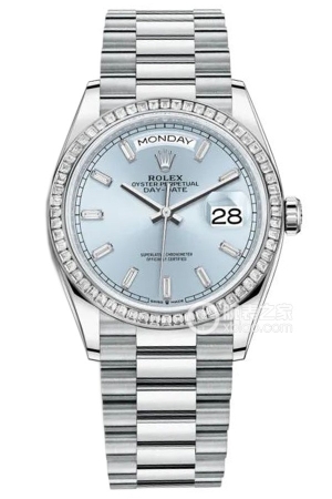 Rolex Day-Date Model M128396TBR-0003 Automatic machinery, platinum, 36mm