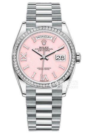 Rolex Day-Date Model M128396TBR-0009 Automatic machinery, platinum, 36mm